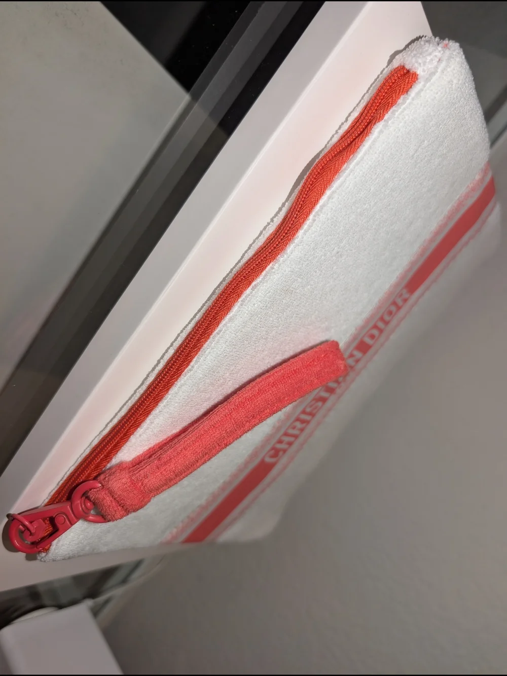 Christian Dior Coral & White Wristlet GWP Limited Edition 2024